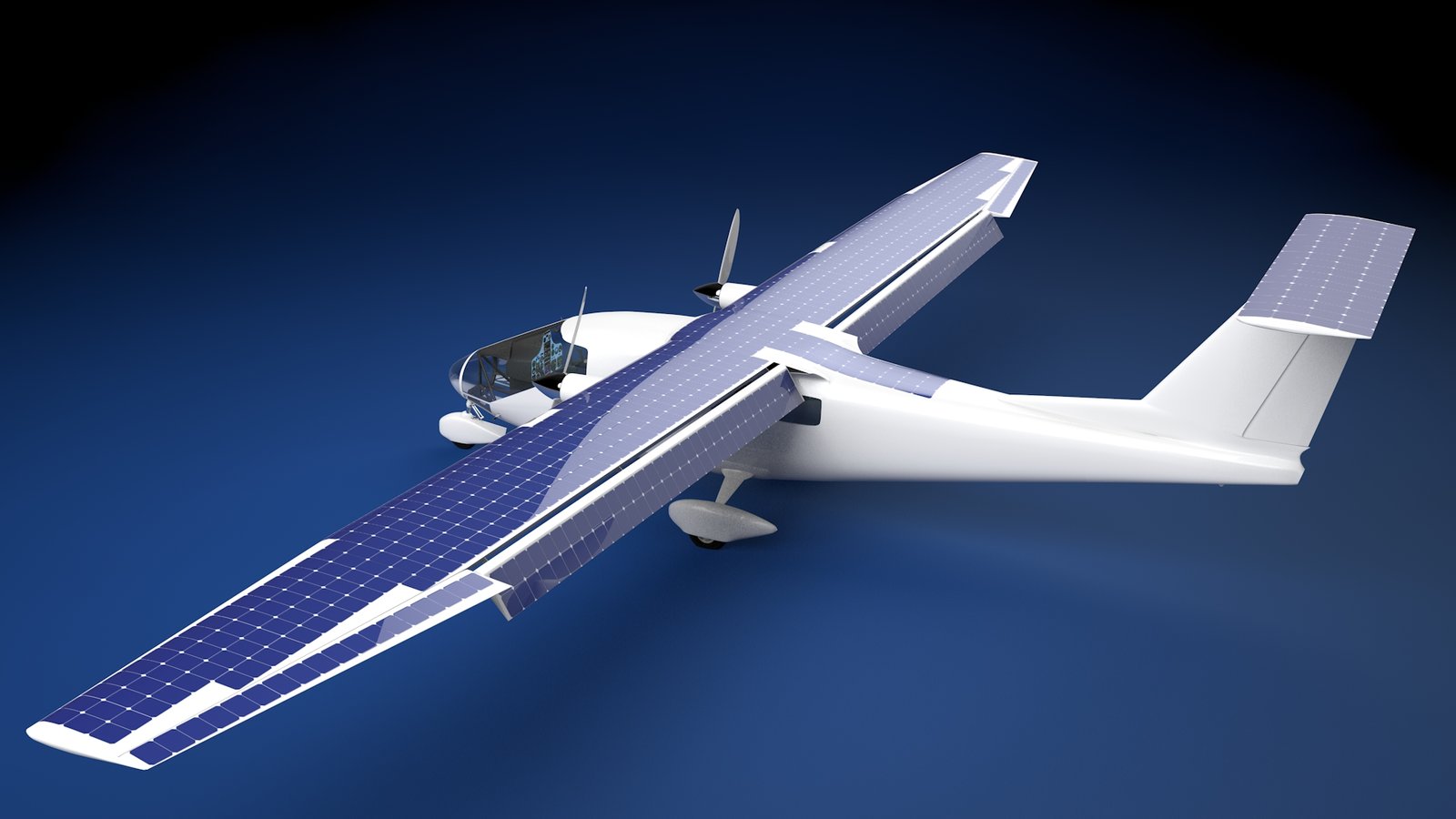 A 6 seater plane with solar PV wings